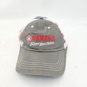 Yamaha Revs Your Heart Hat Mesh Hook And Loop American Flag - 4.99 Shipping